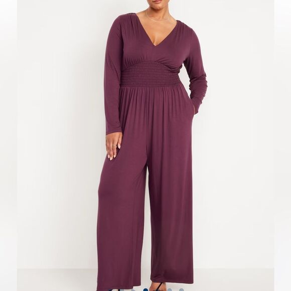 NWT Old Navy Waist Defined V Neck Jumpsuit Size 4X - Picture 3 of 3
